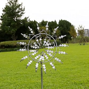 Image of the windmill in a field